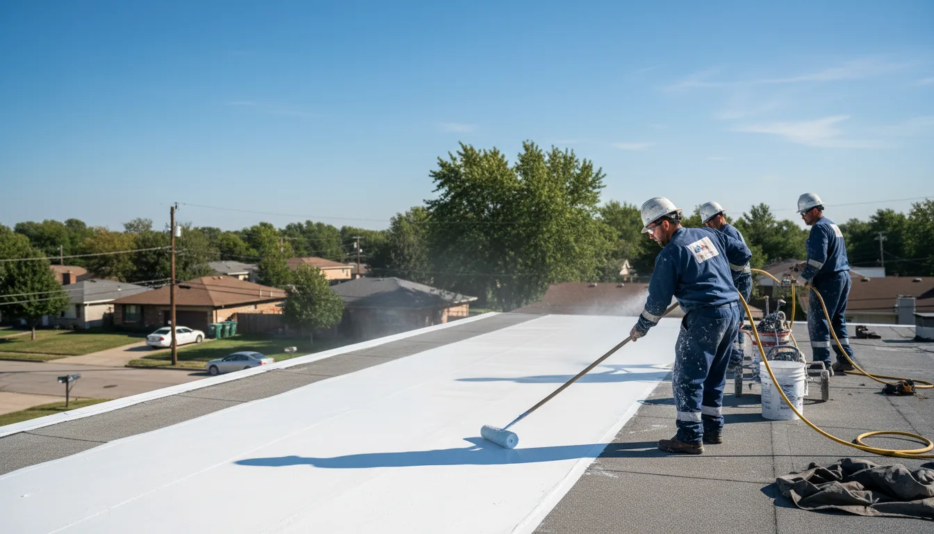 Commercial roof coating in Buckley, MI near me
